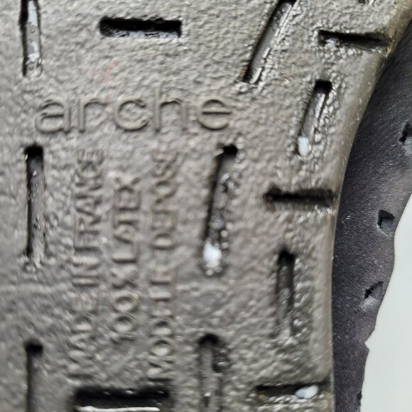 Arche Nirick Black Nubuck Suede Shoes Cutout Design Size 40/US 9 - Picture 5 of 9